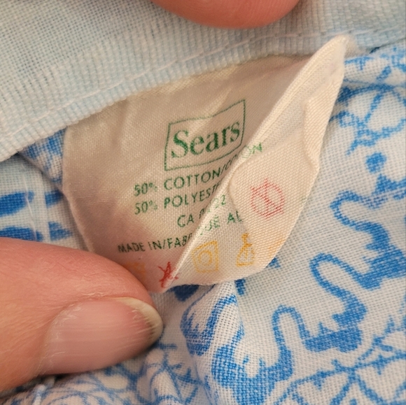 VINTAGE Single/Twin 3pc Bedding Florals Orange, Green, Blue, Yellow, Pink. - Picture 8 of 13